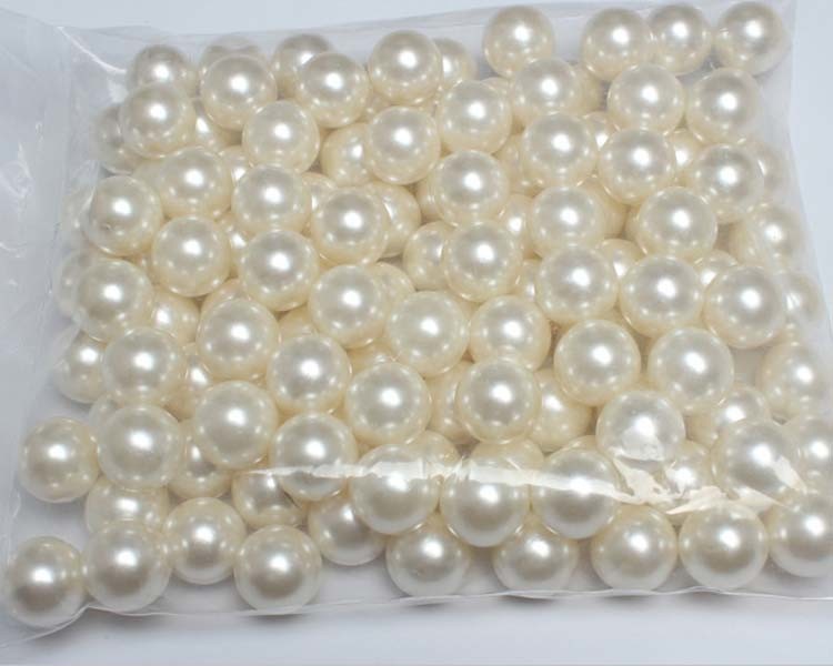 DIY Handmade Whtie Color 3mm -20mm Round ABS Plastic Pearls Loose Beads