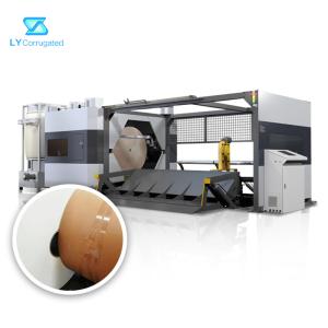 China PLC Cardboard Box Cutting Machine , 60Hz Roll Paper Slitting Machine on sale