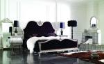 High Loft Baroque Luxury King Size Bed Full Solidwood Handmade Bedroom Furniture