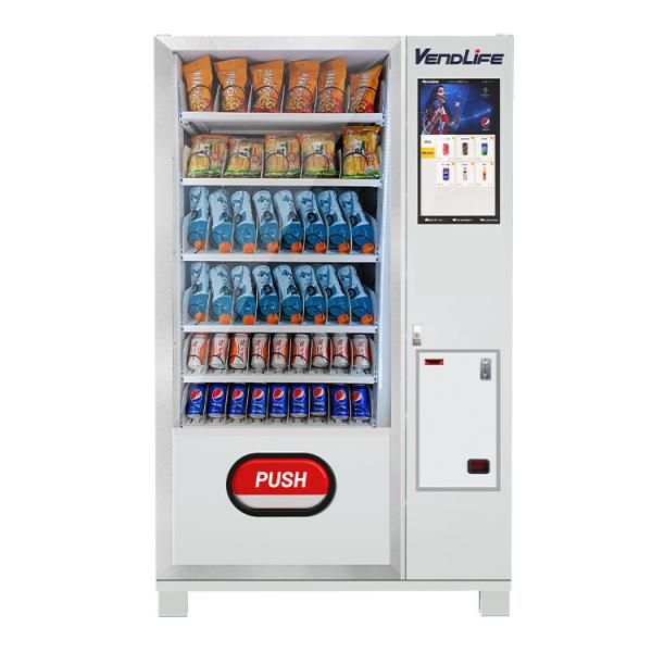 19inch touch screen advertising Vendlife vending machine spring type drink snack