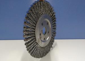 China 7 inch Fast Cleaning Rust Twisted Wire Brush / Steel Wire Wheel Brush Twisted wholesale