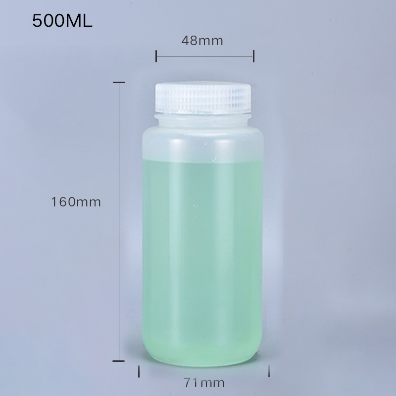 1L Transparent PP Thicken Plastic Chemical Reagent Lab Leakproof Bottles with Screw Lid