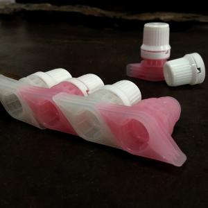 China High Resistance 9.6mm PE Plastic Spout Cap For Face Cream Sachet Packaging wholesale