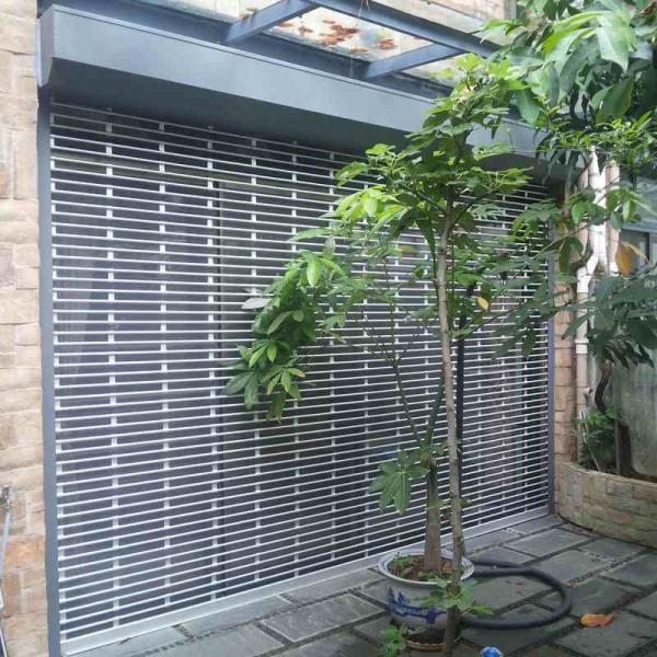 Aluminum Security Rolling Grilles Doors Powder Coating For Garage / Warehouse