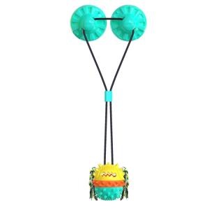 China A Style Reinforced Sucker Rope Ball Dog Toy Bright Yellow Lake Blue wholesale