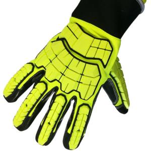 Knitted Palm Rescue Extrication Gloves Puncture Resistance With TPR Impact