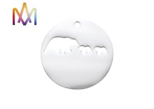 China Waterproof Engraving Animals Hollow Pendant Engraved Charm Tags wholesale