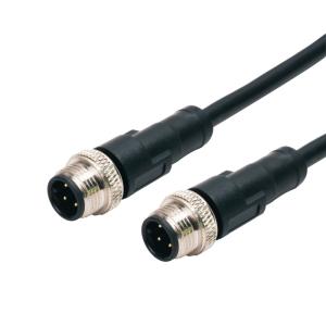 China 17 Pin Sensor Cable M12 Waterproof Connector Male To Male PA66 wholesale
