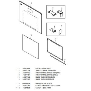 China ATM Spare Parts 15 INCH DISPLAY WITH TOUCHSCREEN 445-0740986 wholesale