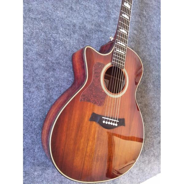 Custom Wholesales KOA body acoustic guitar KOA electric acoustic guitar Free Shipping Sunset finish KOA acoustic
