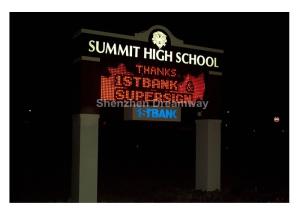 China PH10 Single Red Outdoor Advertising LED Signs Display with WIFI Control wholesale