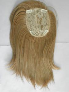 China Blonde Synthetic Hair Pieces Heat Resistant Lace Top Closure Piece wholesale