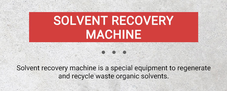 Chemical Thinner Water Vacuum Hydrocarbon Thinner Solvent Recycling Machine