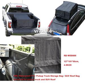 China Truck Kits Storage bag PVC Cabs Bag SUV Roof Bag OEM Portable Waterproof Backbag Pickup Truck wholesale
