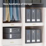 Sheet Organizers And Storage, 4-Pack, Queen/King Size (Grey), Bed Sheet