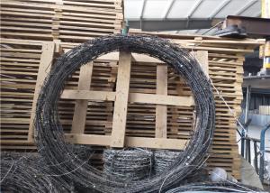 China Galvanized Spiral Barbed Wire military Fence 12.5# Barbed Wire used on Home or border wholesale