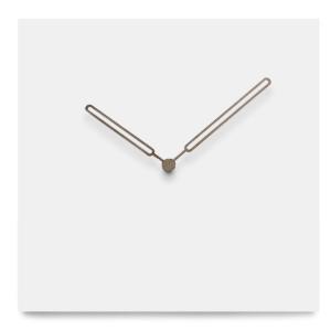 China Square Wall Clock Carve Numbers 12 Inch Nordic Wooden Wall Clock wholesale