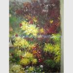 Handmade Canvas Mediterranean Oil Painting Linen Garden Scenery Oil Painting