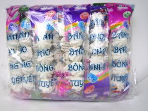China Bread Shape White Colored Marshmallow Candy 5pcs In One Bag OEM wholesale