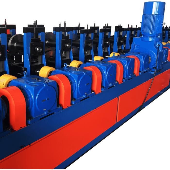 GCr15 Roller 50Hz Solar Strut Channel Roll Forming Machine PLC Controlled