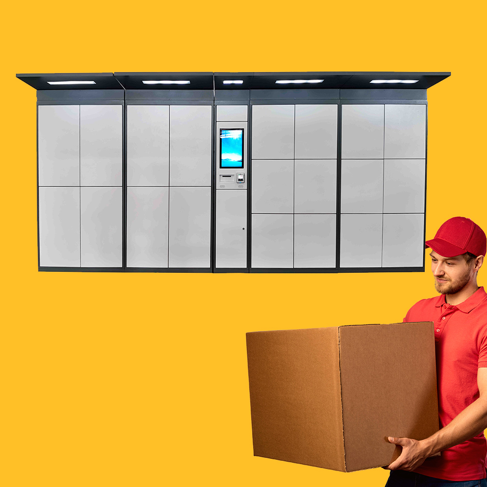 7/24 Intelligent Courier Cabinet Electronic Parcel Deliver Locker With Software Development