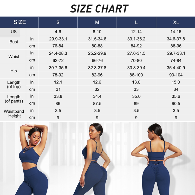 Summer White HEXIN Waisted Leggings and Crisscross Straps Sports Bra Yoga Clothes Set