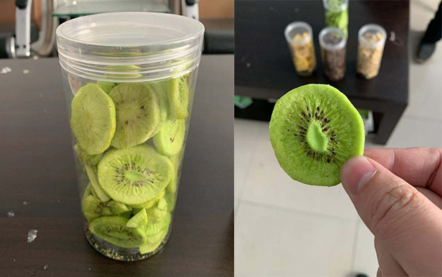Vacuum Frying Kiwi Fruit Chips Making Machine Low Temperature Full Computer Control