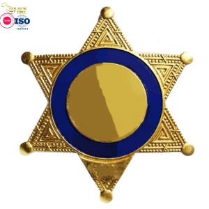 China Hot Sale Custom Design Die Cast Copper Brass Plated Clothes Lapel Pins Shape Zinc Alloy Award Metal Star Badge wholesale