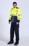 100%Polyester HIVIS Work Clothes 290gsm Hi Vis Trench Coat