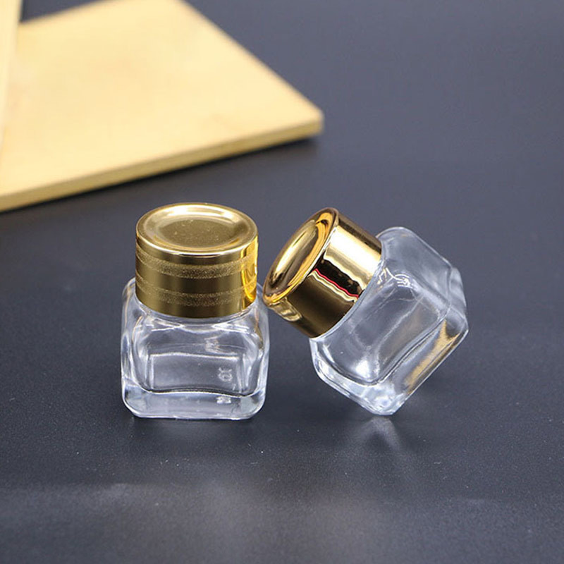 SGS FDA Brown Glass Screw Cap 15g Cosmetic Cream Bottle