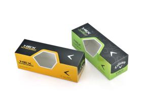 China 5PCS Pantone Golf Ball Packaging Box Printing With Window FSC wholesale