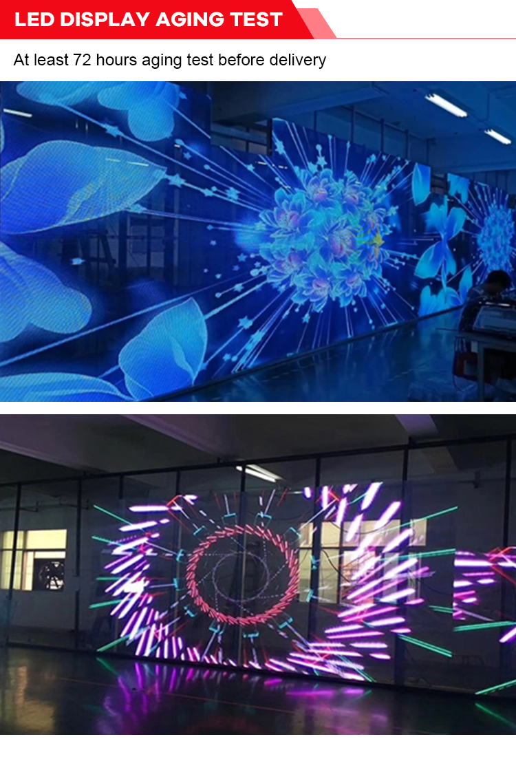 P2.6-5.2 HD Transparent LED Display Panel 2500nits Hanging Installation