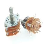 4 Pole 5 Position Rotary Switch RS25-1-12 Shaft 500V 50-60Hz 1minute Rotary