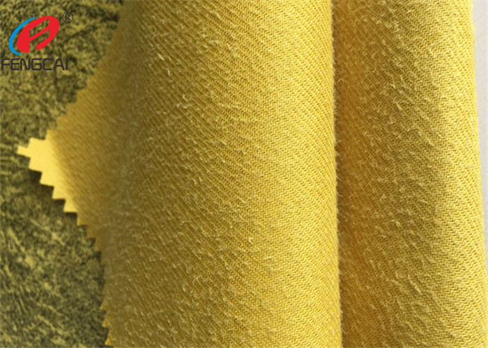 Warp Knitted Bronzing Micro Suede Polyester Fabric For Sofa / Upholstery