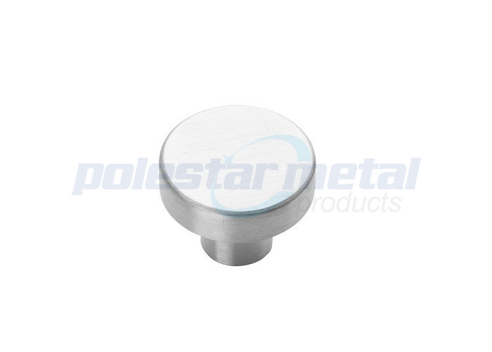 Delicate Mushroom Drawer Knob 1 1/4 Inch Polished Chrome For Wardrobe