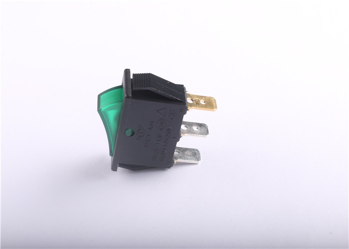 Electrical Rectangle Type Push Button Rocker Switch 16A 250VAC Flame Retardant
