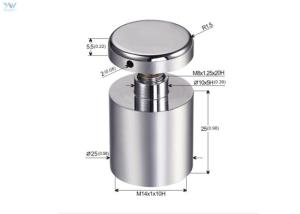 China Aluminium Cable Display Components Anodized Silver Finish Sign Standoff wholesale