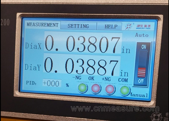 Wire Cable Pipe Laser Diameter Gauge Diametering Control In Plastic Extruders