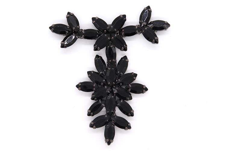 Jewelry Decoration T Shape Metal Shoe Buckles Black / Gold Multi Color