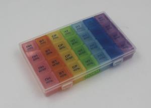 China Multifunctional One Month Plastic Pill Box Drug Container For Family wholesale