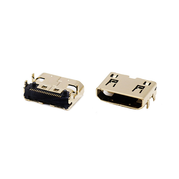 19 Pin Micro HDMI Socket LCP C Type Female Connector For PCB
