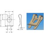 Zinc Plated Stainless Steel Clevis Pin Safety Fasteners For Lawn / Garden