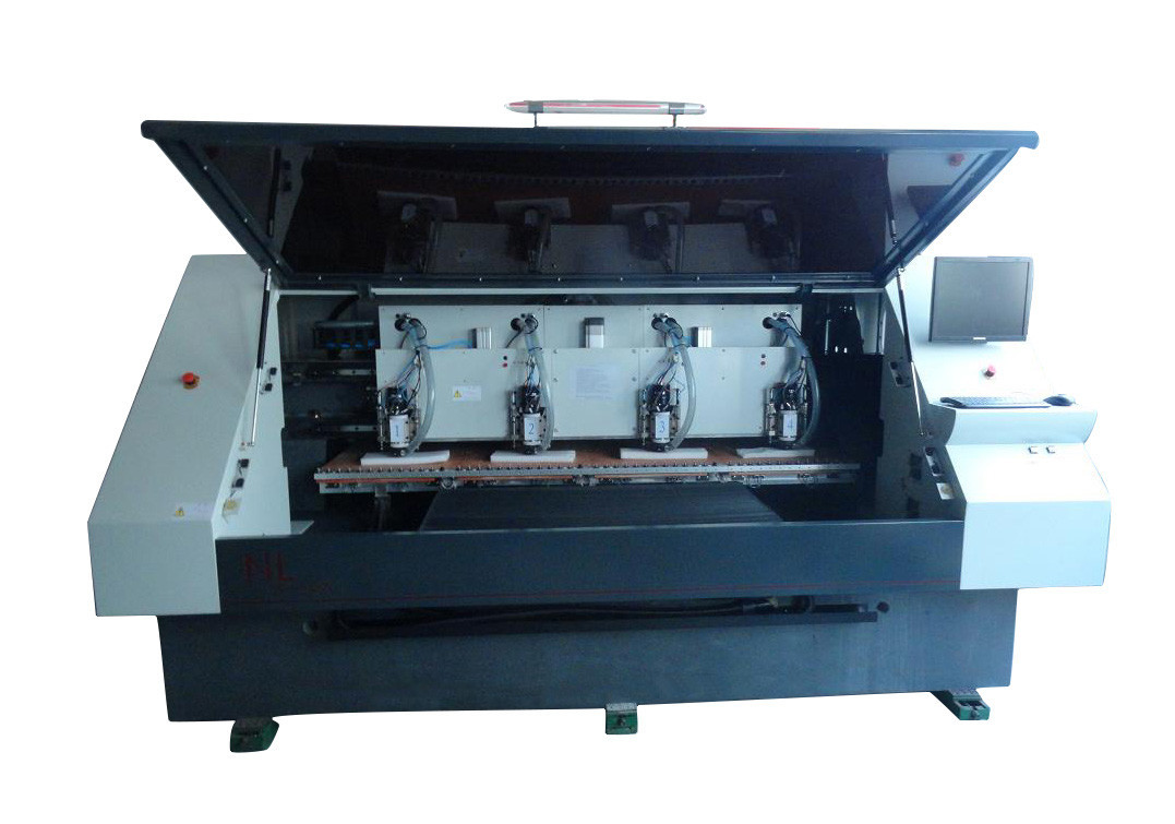 High Speed Printed Circuit Board Router Machine 4 Head 60K RPM Westwind Spindle
