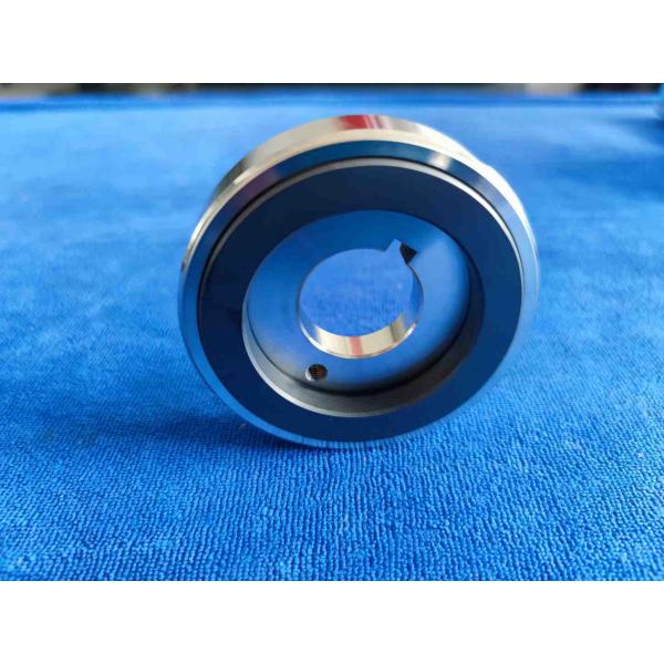 Close-up view of SiC sliding bearing components