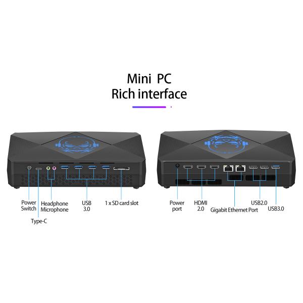 Intel i9 13900HK processor RTX 3060 with Triple HDMI2.0 ports Gaming Mini PC