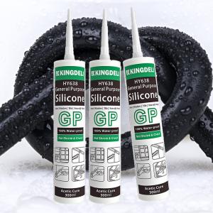 China Acetic GP RTV Glass Sealant Clear Waterproof Silicone Sealant wholesale