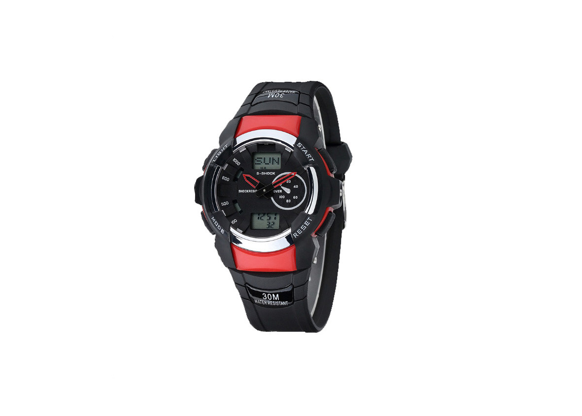 Stainless Steel Childrens Waterproof Watches , Plastic Case Digital Wrist Watch For Kids