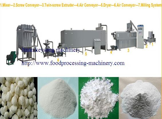Full Automatic Starch Making Machine , Stainless Steel 304 Cassava Starch