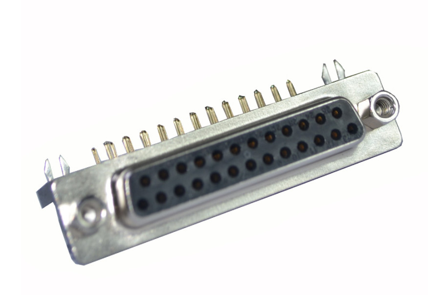 Male Right Angle D Sub Connector HDR 15 Pin for RRU equipment and Electric tilt antenna use