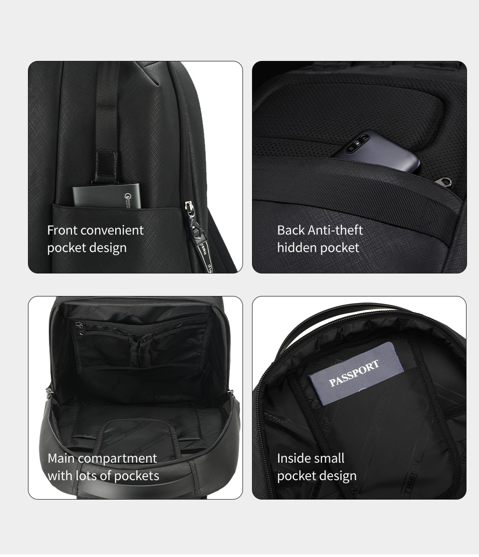 Splashproof Oxford T-B9050 Business Travel Backpacks For Traveling
